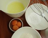 Piskótatekercs recept fázis 1 fotója
