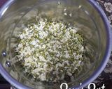 A picture of step 3 of Sun dried Moong Badi with Amaranthus Greens.