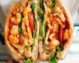 Hình bước làm 6 của món Sandwich trứng tôm