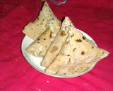 A picture of step 2 of Leftover chapaati samosa.