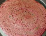 A picture of step 4 of Beetroot dosa.