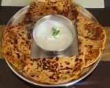 A picture of step 7 of Aloo methi stuffed paratha.