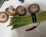 香菇炒蘆筍的食譜步驟1照片