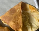 Une image de l'étape 4 de Crêpes salées à la raclette et chorizo façon samoussa.