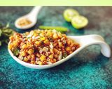 A picture of step 4 of Crispy corn chaat.