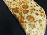 Crepe de pollo, champiñones y espárragos