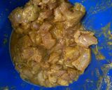 A picture of step 1 of Chilli chicken.