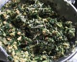 A picture of step 2 of Mushroom spinach balls.