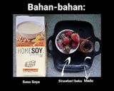 Gambar langkah 1 resipi Strawberries Soy Smoothies.
