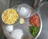 A picture of step 1 of Sweet corn soup.