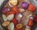 Foto del paso 5 de la receta: Cuadril a la Pimienta con Papas Dos Tiempos