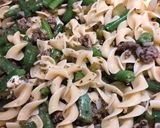 A picture of step 6 of Green Beans & Egg Noodles.