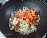 A picture of step 4 of Maharashtrian Veg Kolhapuri (Mix Vegetable Curry).