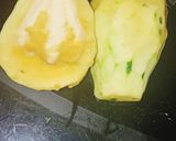 A picture of step 1 of Raw Papaya Chutney.