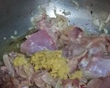 A picture of step 2 of Chicken Makhni Karahi.