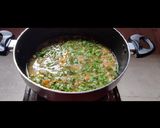 A picture of step 4 of Healthy Dalia pulao.