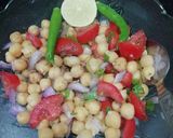 A picture of step 6 of Chana Salad.
