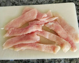 Foto del paso 1 de la receta: Tiras de pavo al curry con guisantes