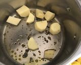 A picture of step 2 of Papad curry.