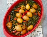 Foto langkah ke 4 dari resep Tumis Kangkung Puyuh.