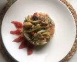 Foto del paso 8 de la receta: Timbal de arroz con lomo de orza y verduritas