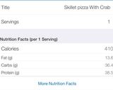 A picture of step 11 of Skillet Pizza with Crab for one.