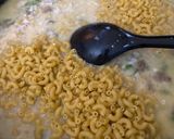 A picture of step 2 of Philly cheesesteak pasta.