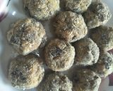 A picture of step 5 of Aubergine and Mushroom Balls.