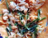 A picture of step 3 of Korean Seafood Pancakes (Bánh xèo Hàn Quốc).