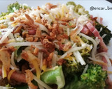 Foto del paso 5 de la receta: Wok de brócoli con bacon, queso y cebolla crunch