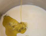 A picture of step 5 of Olive Oil flavored ice cream.