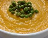 Foto del paso 6 de la receta: Sopa crema de zanahorias, con cebollas, ajo, arvejas y panceta
