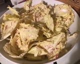 Une image de l'étape 2 de Salade castelfranco aux fleurs comestibles sauce framboises.