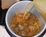 A picture of step 4 of Yellow Rice with Pork Ribs in the Ninja Foodi.