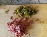 Foto del paso 5 de la receta: Huevos rellenos con crujiente de bacon ahumado