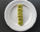 A picture of step 7 of Parsley and egg roll pancakes.