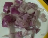 A picture of step 2 of Murmura pulao.