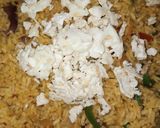 A picture of step 2 of Chinese fried rice.