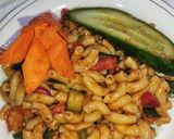 A picture of step 6 of Vegetables Elbow Macaroni With Red Sauce.