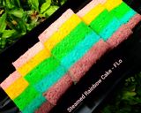 Foto langkah ke 6 dari resep Steamed 🛀 Rainbow Cake - FLo.