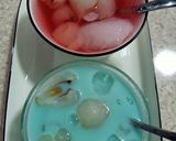 Foto langkah ke 4 dari resep Pink Ice Buah Leci Coco Pandan.