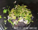 Une image de l'étape 1 de Coquillettes aux feuilles de chou-fleur.
