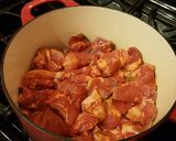 A picture of step 5 of Carne Adovada.