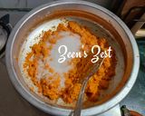 A picture of step 1 of Coconut Burfi.