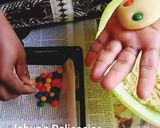 A picture of step 2 of Rainbow Cookie.