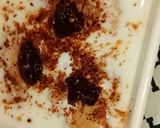 A picture of step 6 of Meetha dahi bary with homemade chat masala And imli ki chutney.