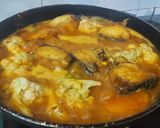 A picture of step 3 of Rohu Fish Curry or Rui Macher Jhol with Cauliflower and Potato.