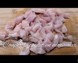 Une image de l'étape 1 de Tagliatelle poulet et sa crème aux champignons 🍄 et Parmesan.