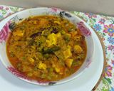 A picture of step 8 of Methi matar paneer.