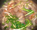 Hình bước làm 9 của món Cháo Cá Nấu Bầu, Nấm Rơm, Trứng Vịt Lộn